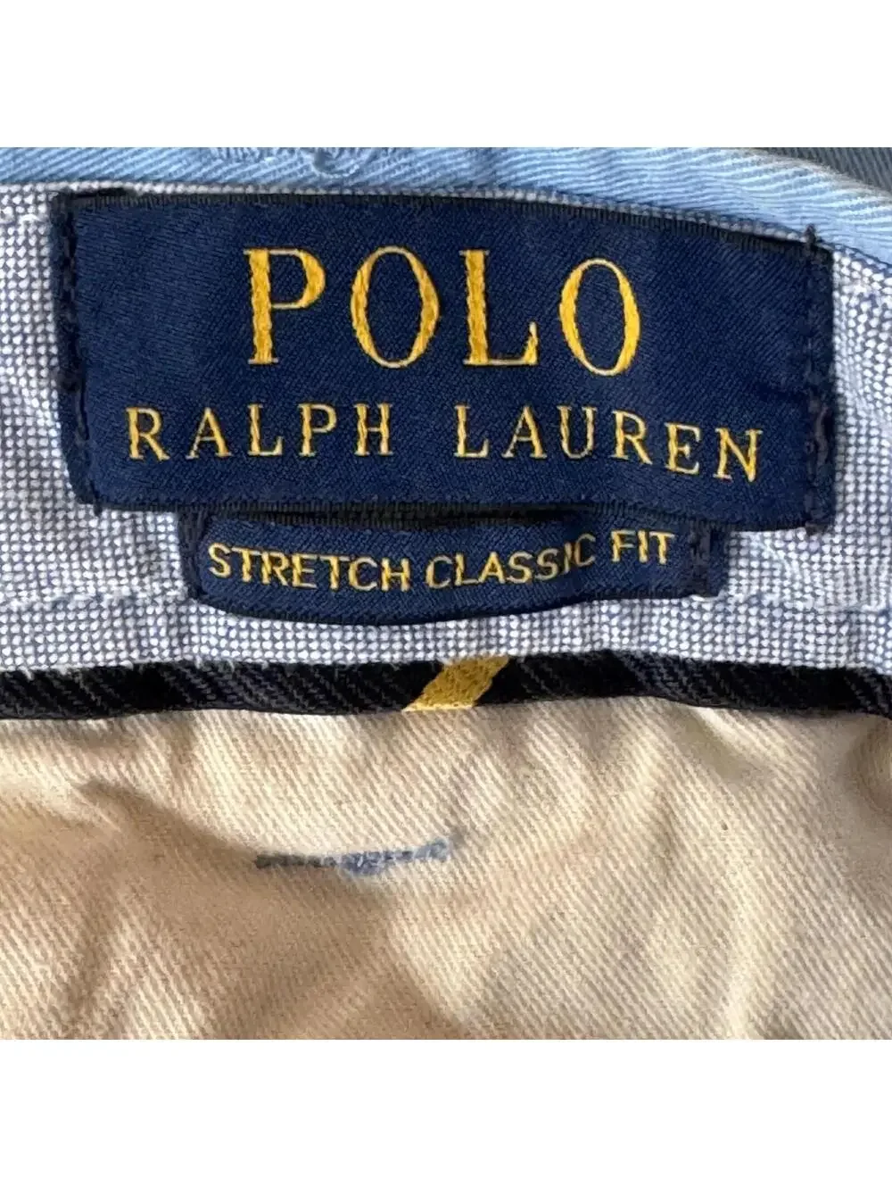 Polo Ralph Lauren Chino Shorts Mens 40 Blue Stretch Classic Fit 9 Inseam Flat - Picture 4 of 11